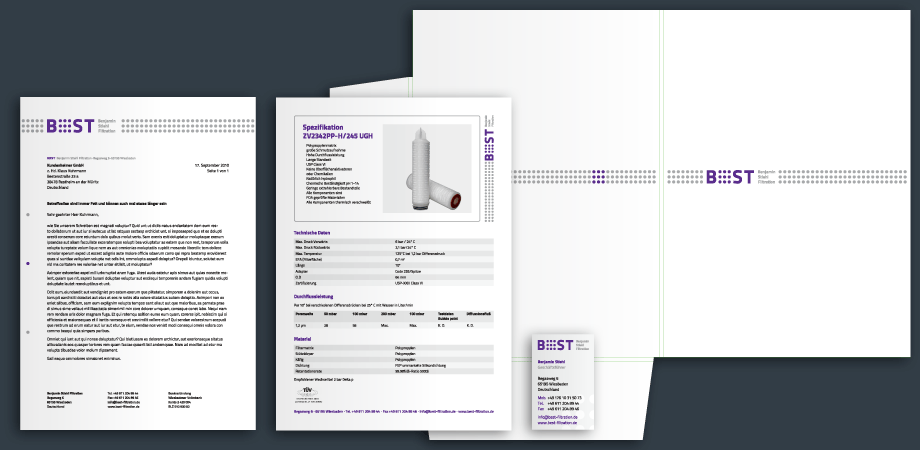 BEST Filtertechnik – Corporate Design