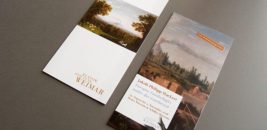 Flyer Jakob Philipp Hackert Ausstellung