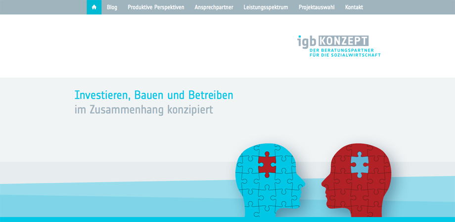 igb KONZEPT Erscheinungsbild Corporate Design Webdesign