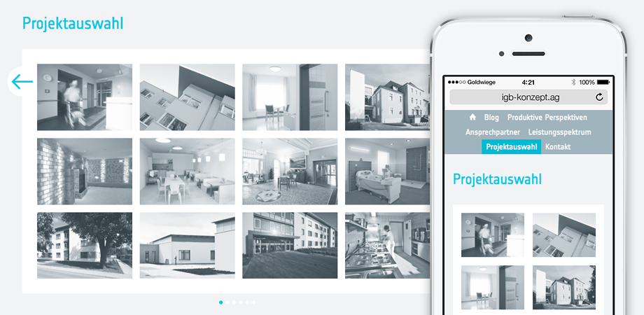 igb KONZEPT Erscheinungsbild Corporate Design Webdesign