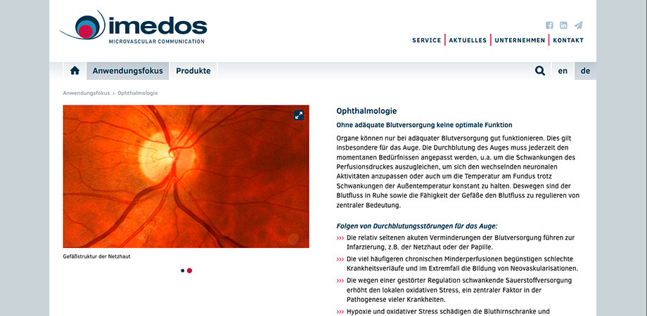 Imedos 2020 Website