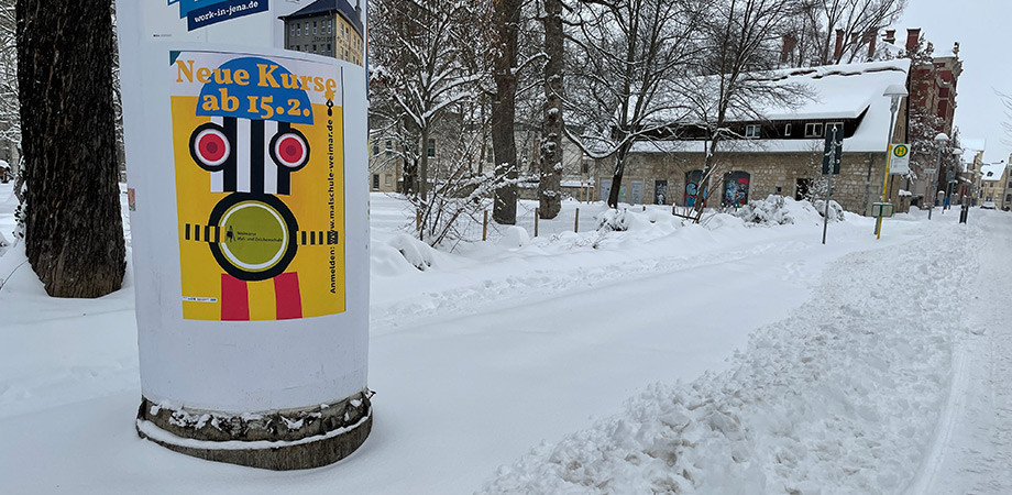 Malschule Weimar 2021 · Plakatkampagne · Goldwiege