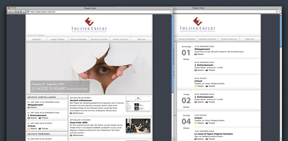 Theater Erfurt – Website