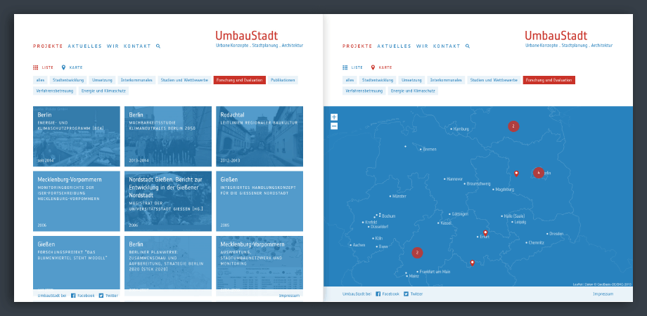 Umbaustadt Website 2015