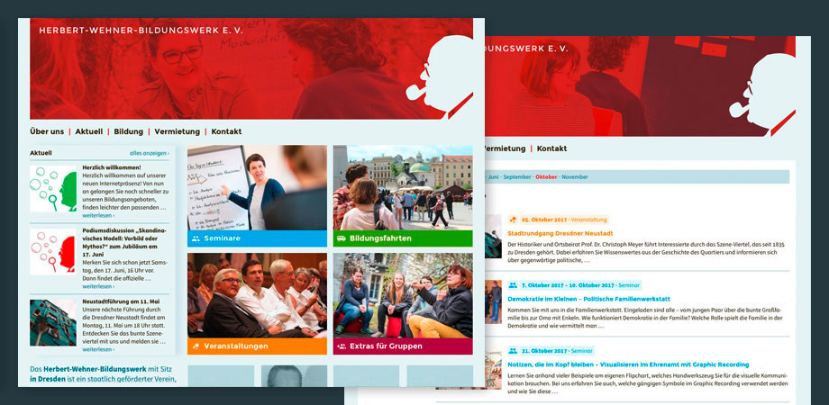 Wehnerwerk Dresden · Website 2017